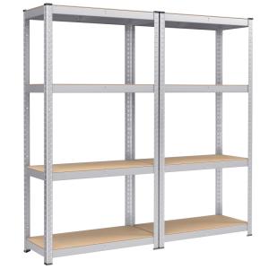 Lot de 2 étagère de rangement à 4 niveaux 40 x 80 x 160 cm…