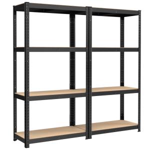 Lot de 2 étagère de rangement à 4 niveaux 40 x 80 x 160 cm…