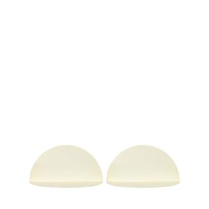 Lot de 2 étagères murales demi-cercle en métal L17,5cm - Be…