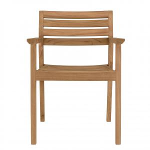 Lot de 2 fauteuils de jardin en teck