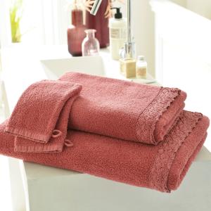 Lot de 2 gants de toilette 15x20 rose bois de rose en coton…