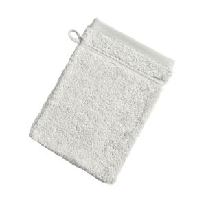 Lot de 2 gants de toilette 15x21 gris brume en coton