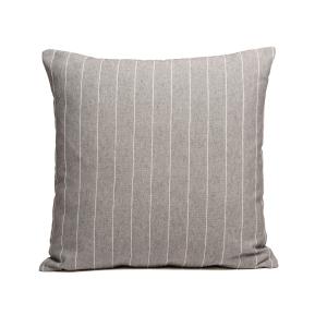 Lot de 2 housses de coussin en coton fil en relief anthraci…
