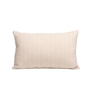 Lot de 2 housses de coussin en coton fil en relief lin 50x30