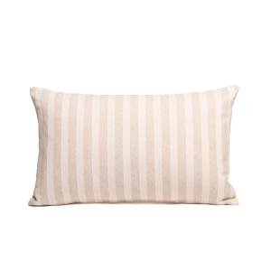 Lot de 2 housses de coussin en coton ligne en relief taupe…