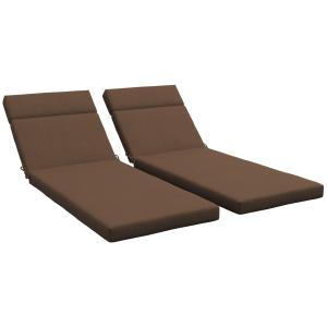 Lot de 2 matelas bain de soleil ép. 8 cm polyester déperlan…