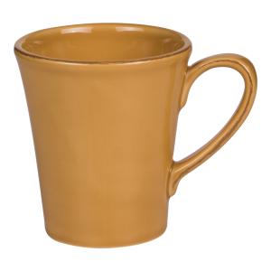 Lot de 2 mugs toscane 40 cl safran  jaune en faïence H11.5