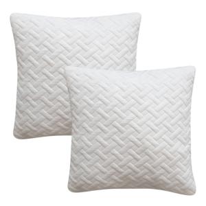 Lot de 2 oreillers à mémoire de forme  60x60cm Blanc