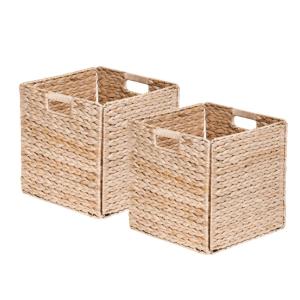 Lot de 2 paniers de rangement pliables jacinthe d'eau 31 x…