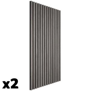 Lot de 2 panneaux acoustiques 60 x 120 x 2,1 cm chêne gris…
