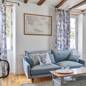 Lot de 2 rideaux en coton gris à motif 135 x 260 cm