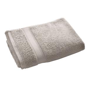 Lot de 2 serviettes de toilette grise 50x100 en coton