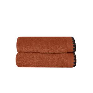 Lot de 2 serviettes de toilette point cavalie auburn 50x90…