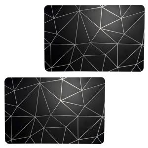 Lot de 2 sets de table avec encre métallique argent 30 x 45…