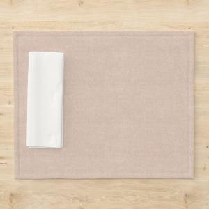 Lot de 2 sets de table beige 50x40 cm