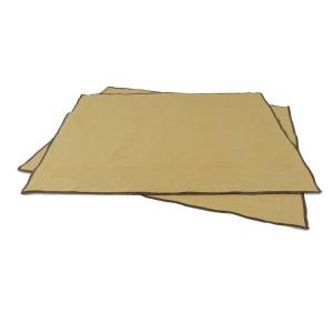 Lot de 2 sets de table en lin lavé 38x50cm Safran