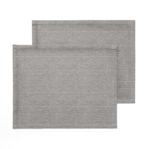 Lot de 2 sets de table gris-argent 50x40 cm