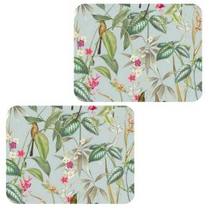 Lot de 2 sets de table motifs tropical 28 x 43 cm