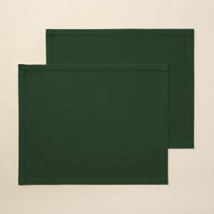 Lot de 2 sets de table verts 50x40 cm