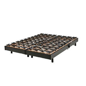 Lot de 2 sommiers relaxation électrique avec matelas, noir,…