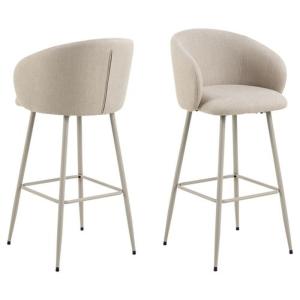 Lot de 2 tabourets de bar Beige