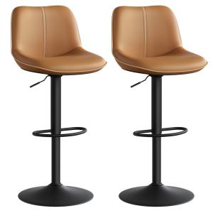 Lot de 2 tabourets de bar pivotants réglables en hauteur ma…