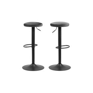 Lot de 2 tabourets de bar réglables et pivotants en velours…