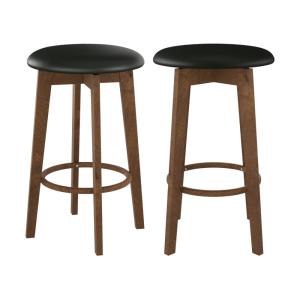 Lot de 2 tabourets pour îlot central 66 cm en cuir synthéti…