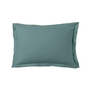 Lot de 2 taies d'oreiller 50x70 cm satin de coton céladon