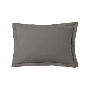 Lot de 2 taies d'oreiller 50x70 cm satin de coton gris