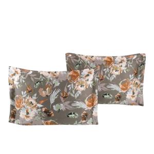 Lot de 2 Taies d'oreiller 50x70 cm satin de coton imprimé