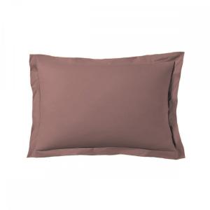Lot de 2 taies d'oreiller 50x70 cm satin de coton rose