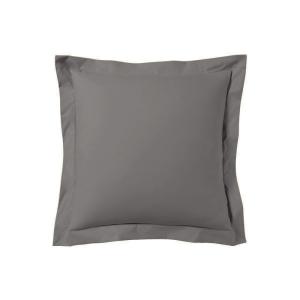 Lot de 2 taies d'oreiller 63x63 cm satin de coton gris