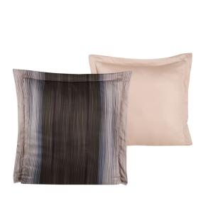 Lot de 2 Taies d'oreiller 63x63 cm satin de coton imprimé