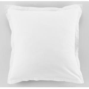 Lot De 2 Taies D'oreiller 63x63cm 100% Coton 57fils Blanc