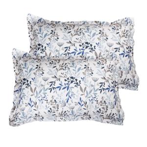 Lot de 2 Taies d'oreiller coton imprimé Ramielle