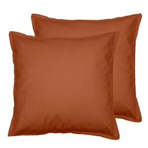 Lot de 2 taies d'oreiller en coton  auburn 65x65 cm