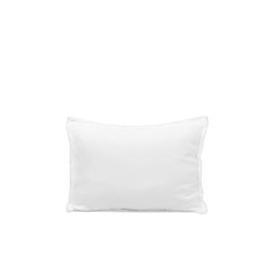 Lot de 2 taies d'oreiller en coton blanc 30x40 cm
