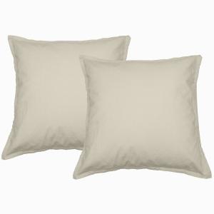 Lot de 2 taies d'oreiller en flanelle de coton Ficelle 65x6…