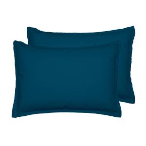 Lot de 2 taies d'oreiller en flanelle de coton Indigo 50x70…
