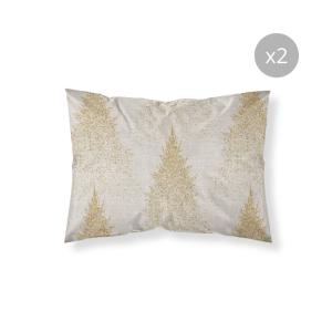 Lot de 2 taies d'oreillers 100 % polyester multicolore 50x8…