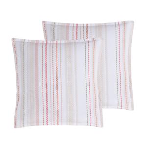 Lot de 2 taies d'oreillers en percale de coto blanc 65x65 cm