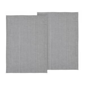 Lot de 2 torchons gris pierre 50x70cm