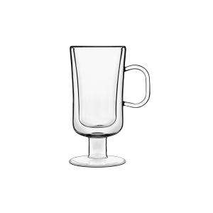 Lot de 2 Verres à irish coffee double paroi, transparent, 2…