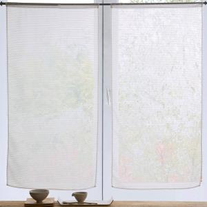 Lot de 2 voilages droit 60x120 blanc en polyester