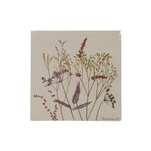 Lot de 20, serviettes en papier blanche avec fleures