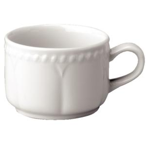 Lot de 24 tasses à thé empilable en porcelaine blanche 210…