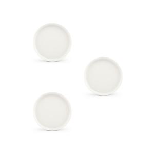 Lot de 3 assiette blanc en porcelaine 17cm