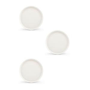 Lot de 3 assiette blanc en porcelaine 20cm