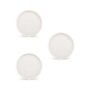 Lot de 3 assiette blanc en porcelaine 27,5cm